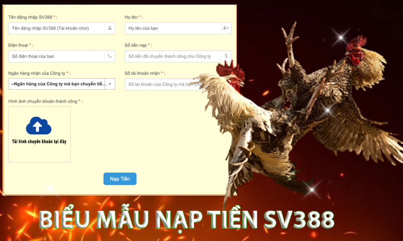 Hướng dẫn nạp tiền sv388